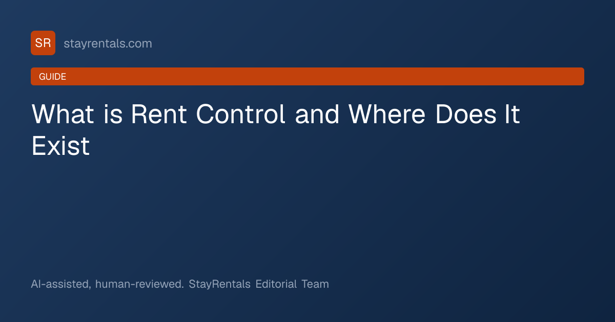 What is Rent Control and Where Does It Exist | StayRentals